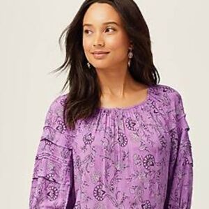 J. Jill Pleated Puff Sleeve Top (4X)